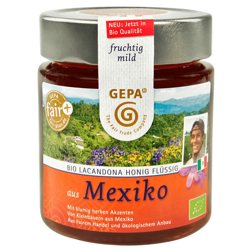 Gepa Bio Mexiko Länderhonig flüssig 500g